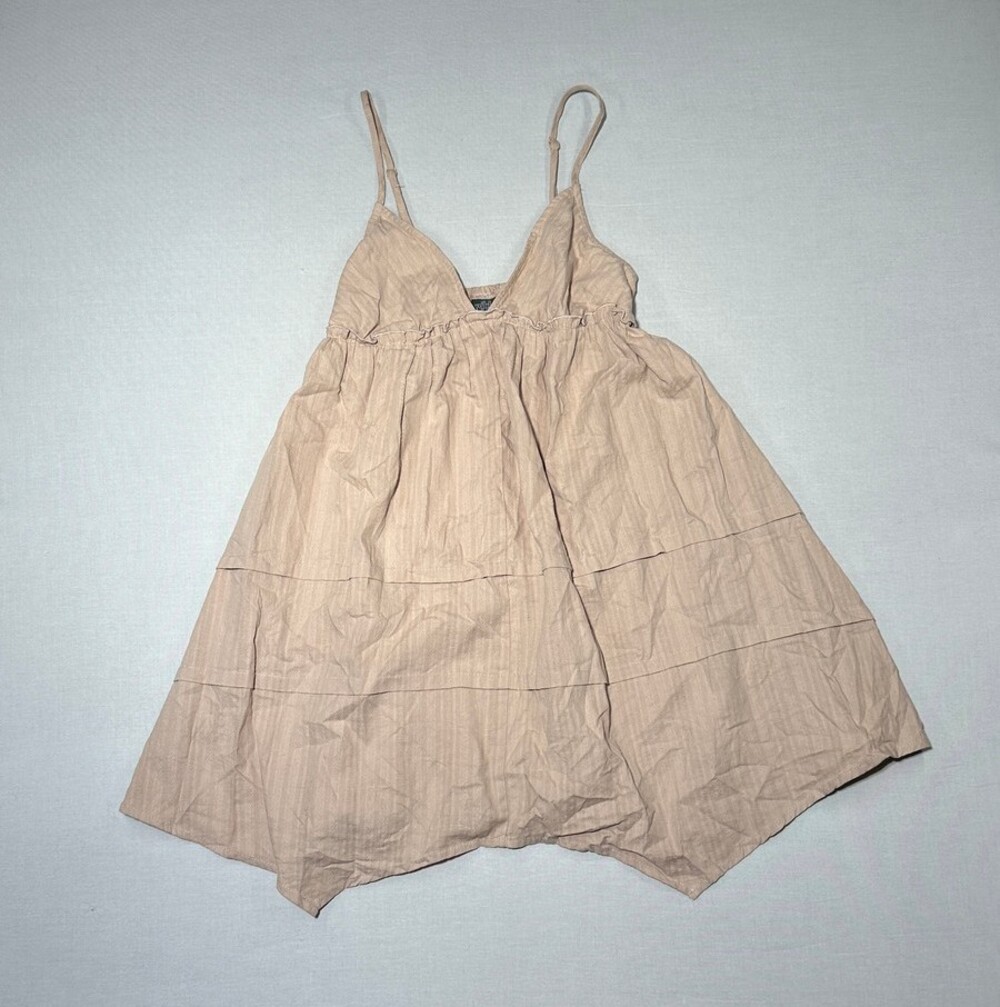 Resort Ready Wild Fable Beige Handkerchief Hem Mini Dress XXS